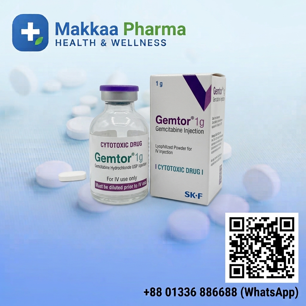 Gemtor 1 gm (Gemcitabine) Injection from Makkaa Pharma